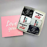 Класний комплект шкарпеток чоловічих високих демісезонних з крутим дизайном 40-45 6 пар на подарунок хлопцю Br BAR, фото 8