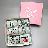 Подарунковий комплект шкарпеток чоловічих високих весна-осінь із кумедним дизайном 40-45 6 пар у красивій Br BAR, фото 5