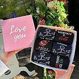 Набір шкарпеток чоловічих довгих демісезонних з крутим кумедним дизайном 40-45 6 пар на прикольний Br BAR, фото 5