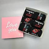 Бокс шкарпеток чоловічих довгих якісних весна-осінь з яскравим кумедним принтом 40-45 6 шт у подарунковій Br BAR, фото 5