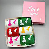 Набір шкарпеток чоловічих високих кольорових демісезонних з веселим креативним принтом 40-45 6 шт у Br BAR, фото 4