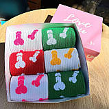 Набір шкарпеток чоловічих високих кольорових демісезонних з веселим креативним принтом 40-45 6 шт у Br BAR, фото 7