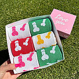 Набір шкарпеток чоловічих високих кольорових демісезонних з веселим креативним принтом 40-45 6 шт у Br BAR, фото 9