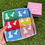 Крутий комплект шкарпеток чоловічих високих весна-осінь з оригінальним яскравим незвичайним дизайном 40-45 Br BAR, фото 9