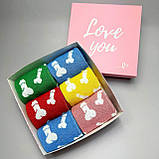 Крутий комплект шкарпеток чоловічих високих весна-осінь з оригінальним яскравим незвичайним дизайном 40-45 Br BAR, фото 4