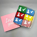 Крутий комплект шкарпеток чоловічих високих весна-осінь з оригінальним яскравим незвичайним дизайном 40-45 Br BAR, фото 5