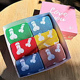 Крутий комплект шкарпеток чоловічих високих весна-осінь з оригінальним яскравим незвичайним дизайном 40-45 Br BAR, фото 7