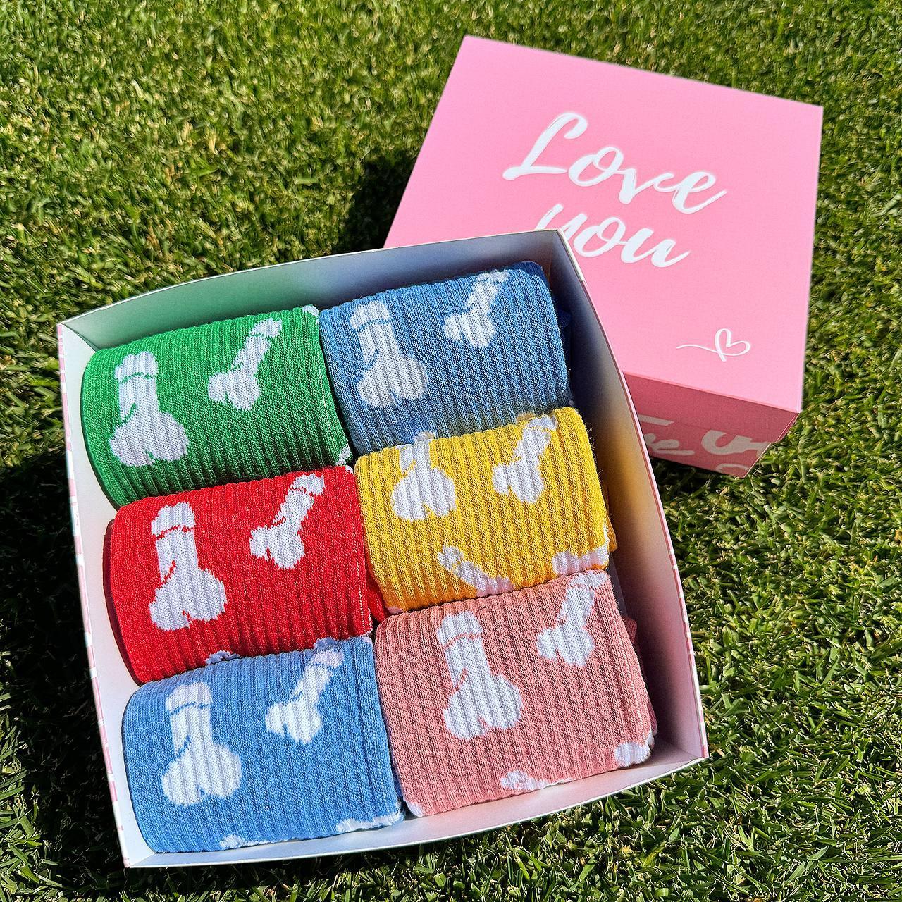 Крутий комплект шкарпеток чоловічих високих весна-осінь з оригінальним яскравим незвичайним дизайном 40-45 Br BAR, фото 1