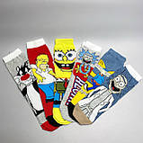 Бокс високих жіночих шкарпеток на 6 пар 36-41 р зі смішним принтом якісні, демісезонні та м'які молодіжні Br BAR, фото 7
