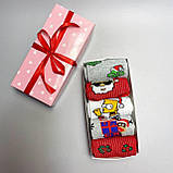 Новорічні чоловічі набори шкарпеток у подарунковому пакованні 5 пар 40-45 р. Br BAR, фото 2