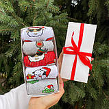 Подарунок парню на Новий рік бокс на 5 пар високих шкарпетк 40-45 р Новорічний подарунок для друга Br BAR, фото 2