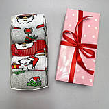 Новорічні чоловічі шкарпетки, бокс на 9 пар високих носків 40-45 р Новорічний подарунок для хлопця, друга Br BAR, фото 2