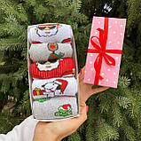 Новорічні чоловічі шкарпетки, бокс на 9 пар високих носків 40-45 р Новорічний подарунок для хлопця, друга Br BAR, фото 5