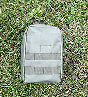 Індивідуальна тактична аптечка-підсумок військова водостійка хакі для медикаментів 15х22х11 см Br BAR