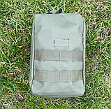 Армійська медична індивідуальна аптечка-підсумок швидкознімна водостійка для медикаментів 15х22х11 см Br BAR, фото 2