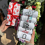 Бокс шкарпеток для хлопців високих практичних весна-осінь із кумедними малюнками 40-45 5 пар у подарунковій Br BAR, фото 5