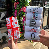 Бокс шкарпеток для хлопців високих практичних весна-осінь із кумедними малюнками 40-45 5 пар у подарунковій Br BAR, фото 7