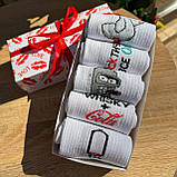 Бокс шкарпеток для хлопців високих практичних весна-осінь із кумедними малюнками 40-45 5 пар у подарунковій Br BAR, фото 8