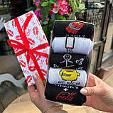 Набір шкарпеток для чоловіків високих повсякденних демісезонних з приколом 40-45 5 шт у красивій Br BAR, фото 7