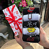 Набір шкарпеток для чоловіків високих повсякденних демісезонних з приколом 40-45 5 шт у красивій Br BAR, фото 6