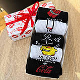 Набір шкарпеток для чоловіків високих повсякденних демісезонних з приколом 40-45 5 шт у красивій Br BAR, фото 9