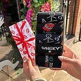 Набір шкарпеток чоловічих високих весна-осінь з оригінальним веселим принтом 40-45 5 пар ідея на подарунок Br BAR, фото 2