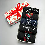 Набір шкарпеток чоловічих високих весна-осінь з оригінальним веселим принтом 40-45 5 пар ідея на подарунок Br BAR, фото 3