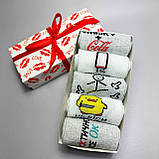 Комплект шкарпеток чоловічих довгих весна-осінь із класним кумедним дизайном 40-45 5 пар крута ідея на Br BAR, фото 4