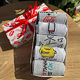 Комплект шкарпеток чоловічих довгих весна-осінь із класним кумедним дизайном 40-45 5 пар крута ідея на Br BAR, фото 6