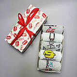 Комплект шкарпеток чоловічих довгих весна-осінь із класним кумедним дизайном 40-45 5 пар крута ідея на Br BAR, фото 7