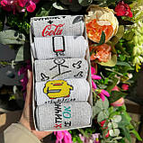 Комплект шкарпеток чоловічих довгих весна-осінь із класним кумедним дизайном 40-45 5 пар крута ідея на Br BAR, фото 8