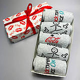 Бокс шкарпеток чоловічих довгих весна-осінь з прикольним крутим дизайном 40-45 5 пар для хлопця на Br BAR, фото 3