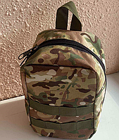 Тактична індивідуальна медична сумка Армійська водостійка аптечка-підсумок мультикам 15х22х11 см Br BAR