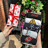 Набір шкарпеток чоловічих довгих демісезонних креативних стильних з приколом 40-45 5 пар у коробці для Br BAR, фото 10