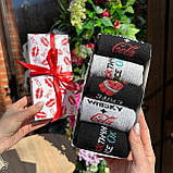 Подарунковий комплект шкарпеток чоловічих високих демісезонних прикольних з крутим принтом 40-45 5 пар в Br BAR, фото 5