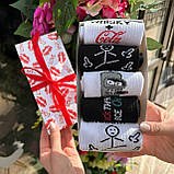 Крутий комплект шкарпеток чоловічих високих демісезонних практичних із класним принтом 40-45 5 пар для Br BAR, фото 4