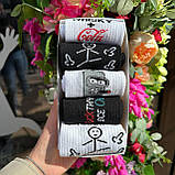 Крутий комплект шкарпеток чоловічих високих демісезонних практичних із класним принтом 40-45 5 пар для Br BAR, фото 8