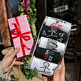 Гарний комплект шкарпеток чоловічих високих демісезонних стильних із кумедним дизайном 40-45 5 пар для Br BAR, фото 3