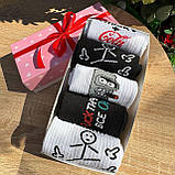 Гарний комплект шкарпеток чоловічих високих демісезонних стильних із кумедним дизайном 40-45 5 пар для Br BAR, фото 7