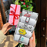 Оригінальний набір шкарпеток чоловічих довгих демісезонних крутих зі смішними малюнками 40-45 5 пар ідея Br BAR, фото 4