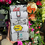 Оригінальний набір шкарпеток чоловічих довгих демісезонних крутих зі смішними малюнками 40-45 5 пар ідея Br BAR, фото 7