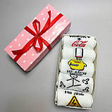 Креативний бокс шкарпеток чоловічих довгих весна-осінь із кумедним класним акцентом 40-45 5 пар для хлопців Br BAR, фото 7