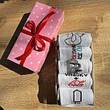 Комплект шкарпеток чоловічих високих бавовняних весна-осінь із кумедним класним принтом 40-45 5 пар гарний Br BAR, фото 2