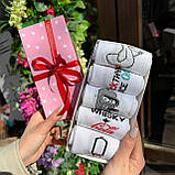 Комплект шкарпеток чоловічих високих бавовняних весна-осінь із кумедним класним принтом 40-45 5 пар гарний Br BAR, фото 8