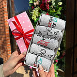 Прикольний набір шкарпеток чоловічих високих весна-осінь із веселими оригінальними малюнками написами Br BAR, фото 3