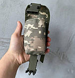 Універсальний маленький гранатний підсумок, тактичний підсумок для гранат піксель кріплення MOLLE 12х10х6 Br BAR, фото 5