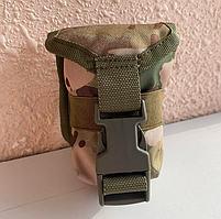 Універсальний маленький підсумок для гранати, Тактичний гранатний підсумок мультикам MOLLE 12х10х6 см Br BAR