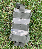 Штурмовой тактический армейский итог одинарный открытый пластиковый для магазинов АК MOLLE 8х15 см Br BAR