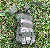 Підсумок тактичний штурмовий пластиковий подвійний відкритий твердий військовий для магазинів АК з MOLLE Br BAR