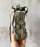 Підсумок тактичний штурмовий пластиковий подвійний відкритий твердий військовий для магазинів АК з MOLLE Br BAR, фото 2